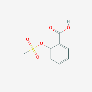 molecular formula C8H8O5S B8611842 2-(Methylsulphonyloxy)benzoic acid 