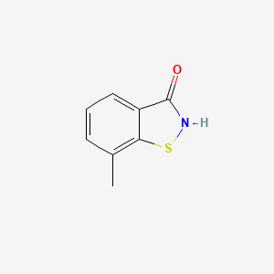 molecular formula C8H7NOS B8611851 7-Methyl-1,2-benzisothiazol-3-one 