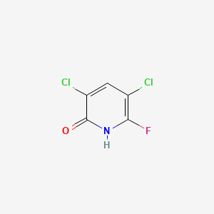 molecular formula C5H2Cl2FNO B8611868 3,5-Dichloro-6-fluoropyridin-2(1H)-one CAS No. 55406-16-1