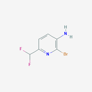 molecular formula C6H5BrF2N2 B8611872 3-Pyridinamine, 2-bromo-6-(difluoromethyl)- 