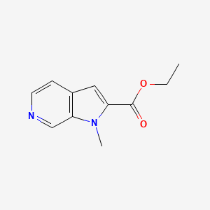 molecular formula C11H12N2O2 B8611879 ethyl 1-methyl-1H-pyrrolo[2,3-c]pyridine-2-carboxylate CAS No. 895126-54-2