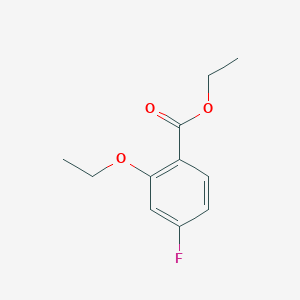 molecular formula C11H13FO3 B8611880 Ethyl 2-ethoxy-4-fluorobenzoate 