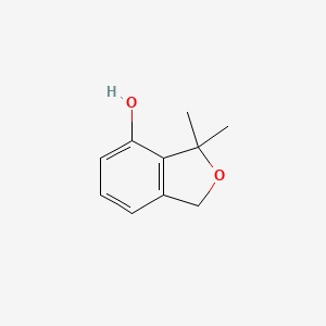 molecular formula C10H12O2 B8611893 3,3-dimethyl-1H-isobenzofuran-4-ol 