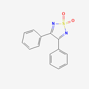 molecular formula C14H10N2O2S B8611898 3,4-Diphenyl-1,2,5-thiadiazole 1,1-dioxide CAS No. 3775-15-3