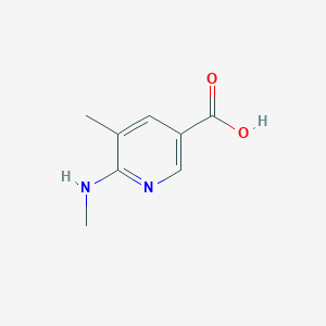 molecular formula C8H10N2O2 B8611905 5-Methyl-6-(methylamino)-3-pyridinecarboxylic acid 