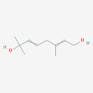 molecular formula C10H18O2 B8611926 3,7-Dimethylocta-2,5-diene-1,7-diol CAS No. 93079-92-6