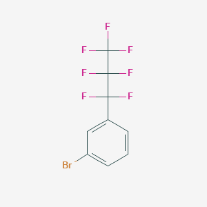 molecular formula C9H4BrF7 B8611984 1-Bromo-3-(heptafluoropropyl)benzene CAS No. 53104-06-6
