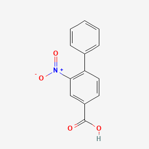 molecular formula C13H9NO4 B8611995 2-Nitrobiphenyl-4-carboxylic acid 