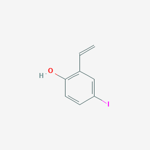 molecular formula C8H7IO B8611998 4-Iodo-2-vinylphenol 