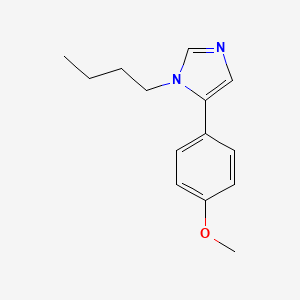 molecular formula C14H18N2O B8612012 1-butyl-5-(4-methoxyphenyl)-1H-imidazole CAS No. 74730-77-1