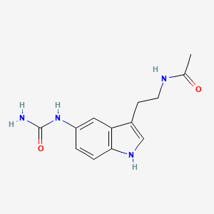 Acetamide, N-[2-[5-[(aminocarbonyl)amino]-1H-indol-3-yl]ethyl]-