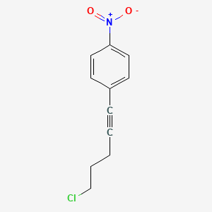 1-(5-Chloropent-1-yn-1-yl)-4-nitrobenzene