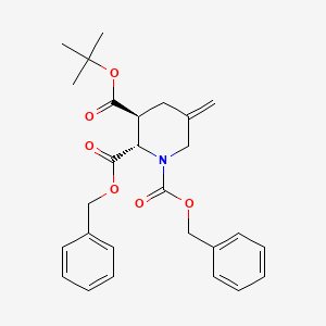 1,2-dibenzyl 3-tert-butyl (2S,3S)-5-methylenepiperidine-1,2,3-tricarboxylate