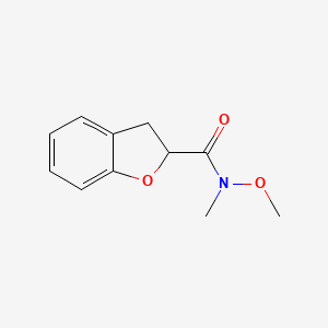 N-methoxy-N-methyl-2,3-dihydro-1-benzofuran-2-carboxamide