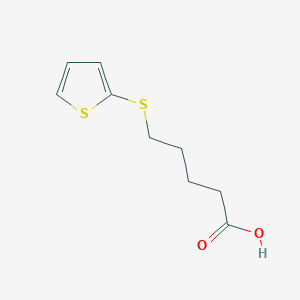5-[(Thiophen-2-yl)sulfanyl]pentanoic acid