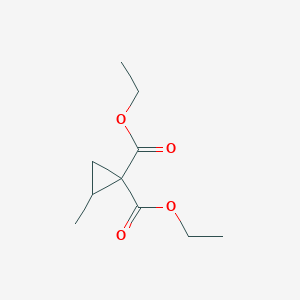 molecular formula C10H16O4 B8612144 Diethyl 2-methylcyclopropane-1,1-dicarboxylate 