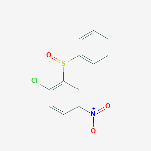 molecular formula C12H8ClNO3S B8612155 2-(Benzenesulfinyl)-1-chloro-4-nitrobenzene CAS No. 101241-44-5