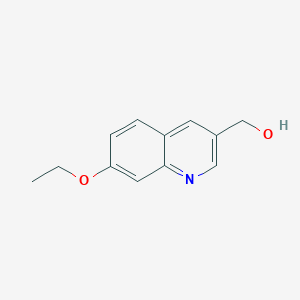 molecular formula C12H13NO2 B8612162 (7-Ethoxyquinolin-3-yl)methanol 