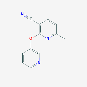 molecular formula C12H9N3O B8612201 6-Methyl-2-(pyridin-3-yloxy)-nicotinonitrile 