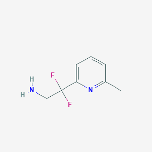 molecular formula C8H10F2N2 B8612226 2-Pyridineethanamine, beta,beta-difluoro-6-methyl- 