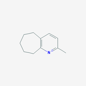 molecular formula C11H15N B8612249 2-methyl-6,7,8,9-tetrahydro-5H-cyclohepta[b]pyridine 