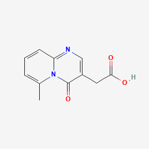 molecular formula C11H10N2O3 B8612255 3-Carboxymethyl-6-methyl-4H-pyrido[1,2-a]pyrimidin-4-one CAS No. 54504-66-4