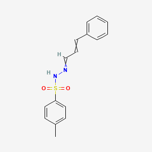 molecular formula C16H16N2O2S B8612284 Cinnamaldehyde tosyl hydrazone 