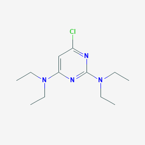 molecular formula C12H21ClN4 B8612301 6-Chloro-N~2~,N~2~,N~4~,N~4~-tetraethylpyrimidine-2,4-diamine CAS No. 10244-23-2