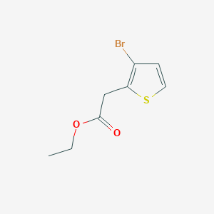 molecular formula C8H9BrO2S B8612307 Ethyl 3-bromo-2-thiopheneacetate 