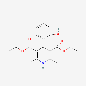 2,6-Dimethyl-4-(2-hydroxyphenyl)-1,4-dihydropyridine-3,5-dicarboxylic acid diethyl ester