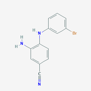 3-Amino-4-(3-bromo-phenylamino)-benzonitrile