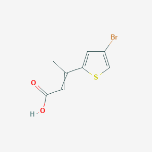 3-(4-Bromothiophen-2-yl)but-2-enoic acid