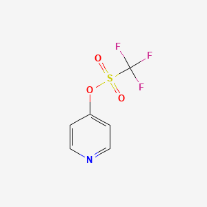 molecular formula C6H4F3NO3S B8612438 Pyridin-4-yl trifluoromethanesulfonate 