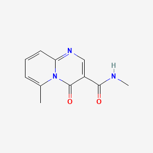 molecular formula C11H11N3O2 B8612441 N,6-Dimethyl-4-oxo-4H-pyrido(1,2-a)pyrimidine-3-carboxamide CAS No. 125055-50-7