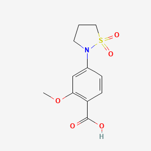 4-(1,1-Dioxo-1lambda6-isothiazolidin-2-yl)-2-methoxybenzoic acid