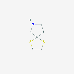 molecular formula C6H11NS2 B086125 1,4-Dithia-7-azaspiro[4.4]nonane CAS No. 1003-80-1