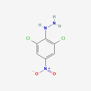 molecular formula C6H5Cl2N3O2 B8612639 (2,6-Dichloro-4-nitrophenyl)hydrazine CAS No. 69128-14-9