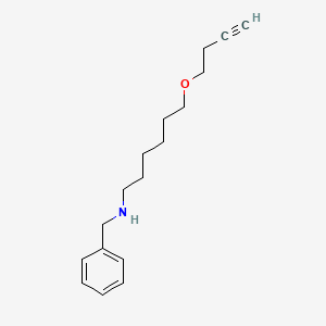 B8612760 N-Benzyl-6-[(but-3-yn-1-yl)oxy]hexan-1-amine CAS No. 102295-04-5
