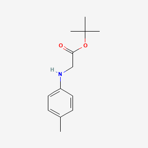 molecular formula C13H19NO2 B8612958 tert-butyl 2-[(4-methylphenyl)amino]acetate 
