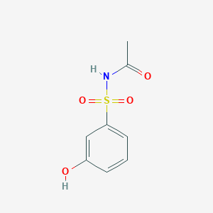 molecular formula C8H9NO4S B8612975 N-(3-hydroxyphenyl)sulfonylacetamide 