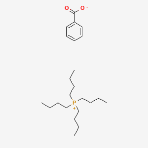 molecular formula C23H41O2P B8613036 Phosphonium, tetrabutyl-, benzoate (1:1) CAS No. 101203-18-3