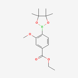 Ethyl 3-methoxy-4-(4,4,5,5-tetramethyl-1,3,2-dioxaborolan-2-yl)benzoate