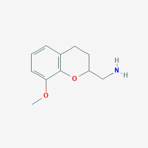 molecular formula C11H15NO2 B8613063 2-Aminomethyl-8-methoxychroman 