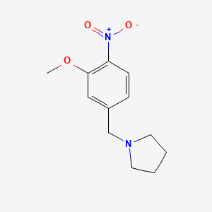 1-(3-Methoxy-4-nitrobenzyl)pyrrolidine