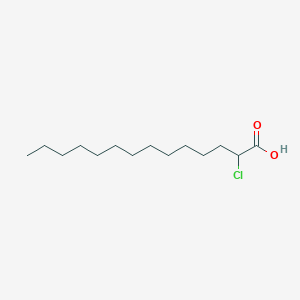molecular formula C14H27ClO2 B8613083 2-Chlorotetradecanoic acid CAS No. 70242-57-8