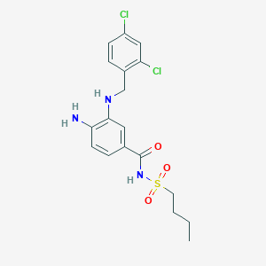 Benzamide,4-amino-n-(butylsulfonyl)-3-[[(2,4-dichlorophenyl)methyl]amino]-