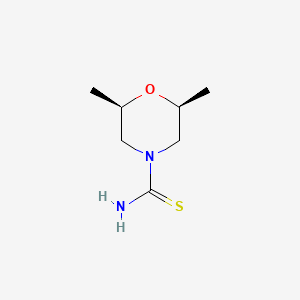 molecular formula C7H14N2OS B8613137 (2R,6S)-2,6-Dimethylmorpholine-4-carbothioamide CAS No. 1195769-78-8