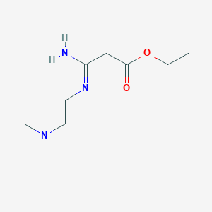 Ethyl (3Z)-3-amino-3-{[2-(dimethylamino)ethyl]imino}propanoate