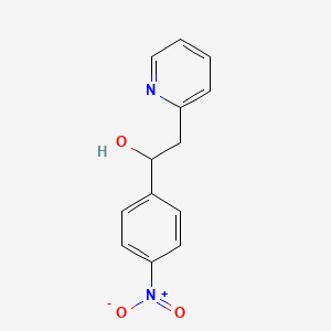 molecular formula C13H12N2O3 B8613158 1-(4-Nitrophenyl)-2-pyridin-2-ylethanol CAS No. 20151-01-3