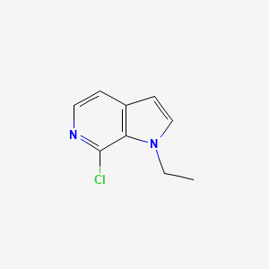 molecular formula C9H9ClN2 B8613187 7-chloro-1-ethyl-1H-pyrrolo[2,3-c]pyridine 